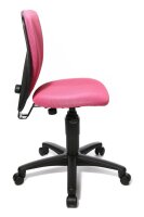 Topstar Kinderdrehstuhl High Scool®, 70570BB10 Stoff rosa, Gestell schwarz
