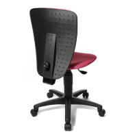 Topstar Kinderdrehstuhl High Scool®, 70570BB10 Stoff rosa, Gestell schwarz