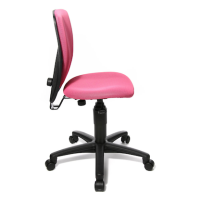 Topstar Kinderdrehstuhl High Scool®, 70570BB10 Stoff rosa, Gestell schwarz