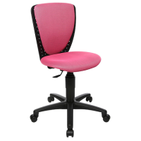 Topstar Kinderdrehstuhl High Scool®, 70570BB10 Stoff rosa, Gestell schwarz