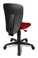 Topstar Kinderdrehstuhl High Scool®, 70570BB20 Stoff rot, Gestell schwarz