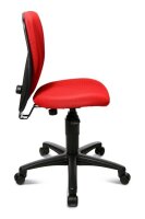 Topstar Kinderdrehstuhl High Scool®, 70570BB20 Stoff rot, Gestell schwarz