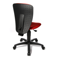 Topstar Kinderdrehstuhl High Scool®, 70570BB20 Stoff rot, Gestell schwarz