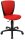 Topstar Kinderdrehstuhl High Scool®, 70570BB20 Stoff rot, Gestell schwarz