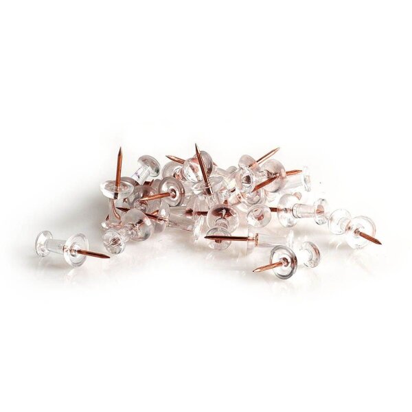 Zeller Pinnnadeln transparent, 25 St.
