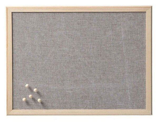 Zeller Pinnwand 40,0 x 30,0 cm Leinen grau