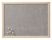 Zeller Pinnwand 40,0 x 30,0 cm Leinen grau