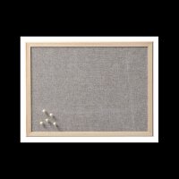 Zeller Pinnwand 40,0 x 30,0 cm Leinen grau