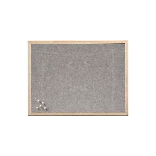 Zeller Pinnwand 60,0 x 40,0 cm Leinen grau