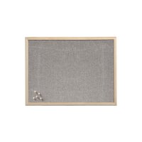Zeller Pinnwand 60,0 x 40,0 cm Leinen grau
