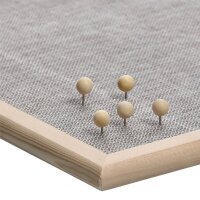 Zeller Pinnwand 60,0 x 40,0 cm Leinen grau
