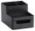 Zeller Schreibtisch-Organizer Utensilien schwarz Kunststoff 4 Fächer 15,3 x 11,2 x 9,3 cm