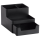 Zeller Schreibtisch-Organizer Utensilien schwarz Kunststoff 4 Fächer 15,3 x 11,2 x 9,3 cm