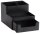 Zeller Schreibtisch-Organizer Utensilien schwarz Kunststoff 4 Fächer 15,3 x 11,2 x 9,3 cm