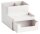 Zeller Schreibtisch-Organizer Utensilien grau Kunststoff 4 Fächer 15,3 x 11,2 x 9,3 cm