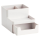 Zeller Schreibtisch-Organizer Utensilien grau Kunststoff 4 Fächer 15,3 x 11,2 x 9,3 cm
