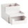 Zeller Schreibtisch-Organizer Utensilien grau Kunststoff 4 Fächer 15,3 x 11,2 x 9,3 cm