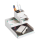 Zeller Schreibtisch-Organizer Utensilien grau Kunststoff 4 Fächer 15,3 x 11,2 x 9,3 cm