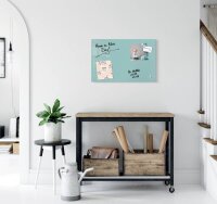 SIGEL Glas-Magnettafel artverum® 60,0 x 40,0 cm aquamarin