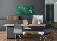 SIGEL Glas-Magnettafel artverum® 91,0 x 46,0 cm Design Palm Leaf matt