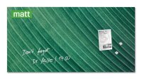 SIGEL Glas-Magnettafel artverum® 91,0 x 46,0 cm Design Palm Leaf matt