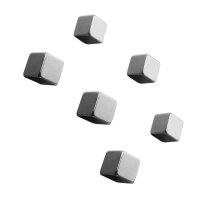 SIGEL C5 Strong Magnete silber, Metall 1,0 x 1,0 x 1,0...