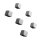 SIGEL C5 Strong Magnete silber, Metall 1,0 x 1,0 x 1,0 cm, 6 St.