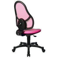 Topstar Kinderdrehstuhl Open Art® Junior, 71430S04 Stoff rosa, Gestell schwarz