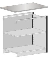 SCHULTE Thekenmodul MULTIplus Mittelmodul gerade, mit...