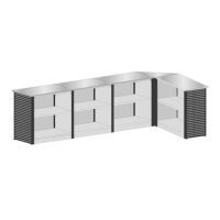 SCHULTE Thekenmodul-Set MULTIplus U-Form, lichtgrau, schwarz 357,2 x 183,6 x 103,5 cm