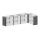 SCHULTE Thekenmodul-Set MULTIplus U-Form, lichtgrau, schwarz 357,2 x 183,6 x 103,5 cm