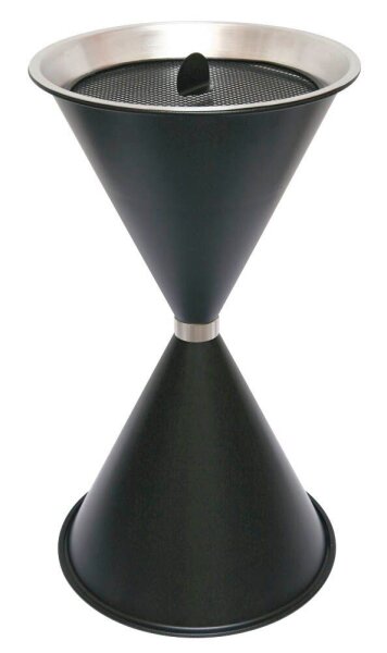 SZ Metall 29715 Standaschenbecher schwarz, 1 St.
