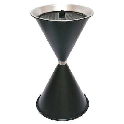 SZ Metall 29715 Standaschenbecher schwarz, 1 St.