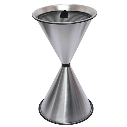 SZ Metall 29718 Standaschenbecher silber, 1 St.
