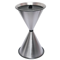 SZ Metall 29718 Standaschenbecher silber, 1 St.
