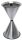 SZ Metall 29718 Standaschenbecher silber, 1 St.