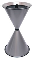 SZ Metall 29713 Standaschenbecher silbermetallic, 1 St.