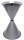SZ Metall 29713 Standaschenbecher silbermetallic, 1 St.
