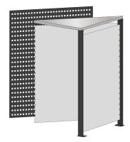 SCHULTE Thekenmodul MULTIplus Eckmodul mit Arbeitsplatte,...
