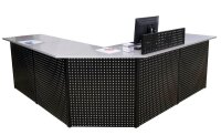 SCHULTE Thekenmodul MULTIplus Eckmodul mit Arbeitsplatte, schwarz, lichtgrau 80,6 x 78,0 x 103,5 cm