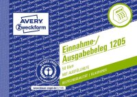 AVERY Zweckform Einnahme-/Ausgabebeleg Formularbuch 1205, 1 St.