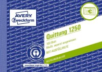 AVERY Zweckform Quittung, MwSt. separat ausgewiesen Formularbuch 1250, 1 St.