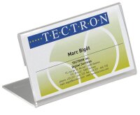 DURABLE Tischnamensschilder transparent 21,0 x 6,1 cm, 10...