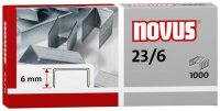 novus Heftklammern 23/6, 1.000 St.