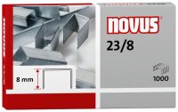 novus Heftklammern 23/8, 1.000 St.