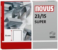 novus Heftklammern SUPER 23/15, 1.000 St.