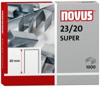 novus Heftklammern SUPER 23/20, 1.000 St.