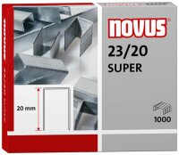 novus Heftklammern SUPER 23/20, 1.000 St.