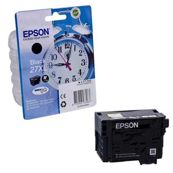 EPSON 27XL / T2711XL (Wecker) schwarz Druckerpatrone