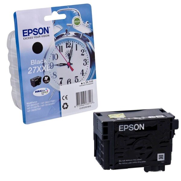 EPSON 27XXL / T2791XXL (Wecker) schwarz Druckerpatrone